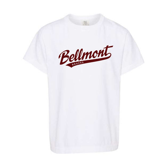The Bellmont Script | White Youth Tee