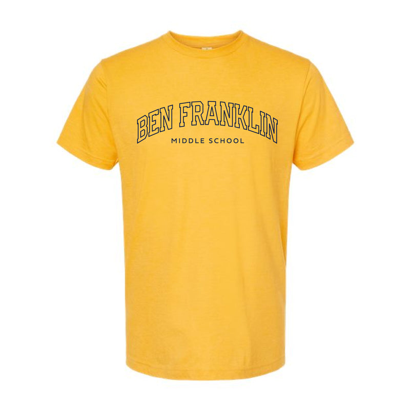 The Ben Franklin Arch | Heather Mellow Yellow Oversized Tee