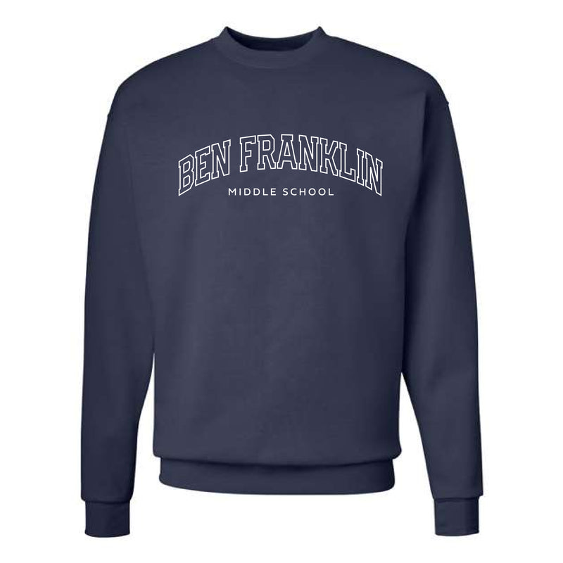 The Ben Franklin Arch | Navy Crewneck Sweatshirt