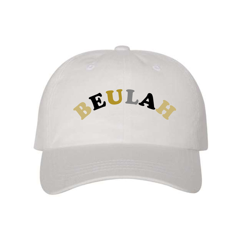 The Beulah Rainbow Arch | Embroidered White Dad Hat