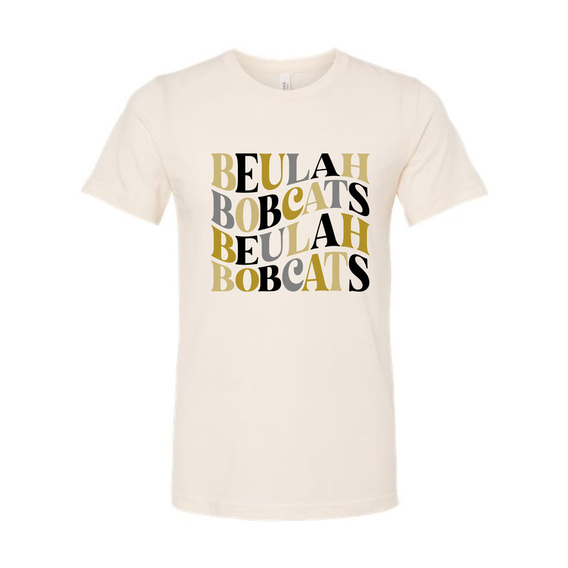 The Beulah Wavy Black & Gold | Heather Natural Tee