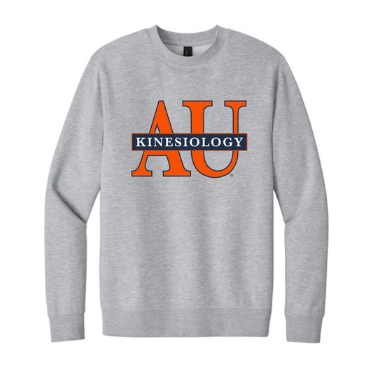 The Big AU Kinesiology | Adult Light Heather Grey	Fleece Crew
