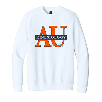 The Big AU Kinesiology | Adult White Fleece Crew