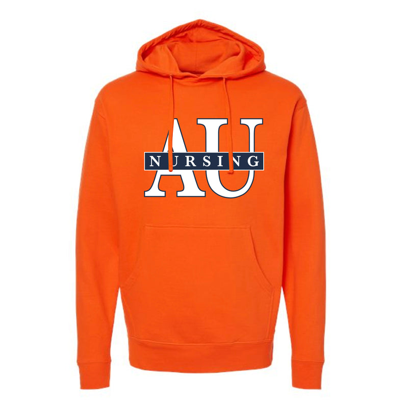 The Big AU Nursing | Adult Orange Hooded Sweatshirt