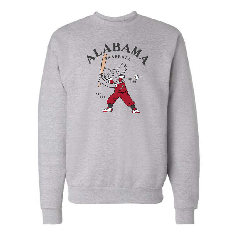 The Big Al Baseball Player | Light Steel Sweatshirt