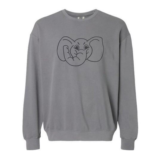 The Big Al Head Outline | Grey Sweatshirt