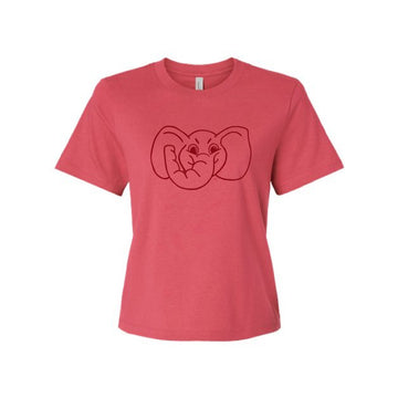 The Big Al Head Outline | Vintage Red Tee