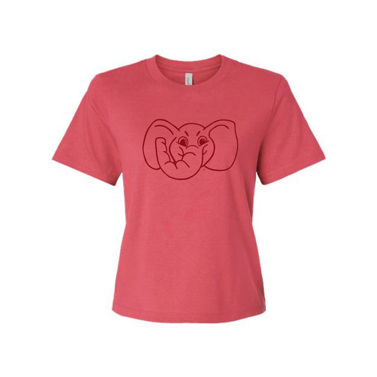 The Big Al Head Outline | Vintage Red Tee