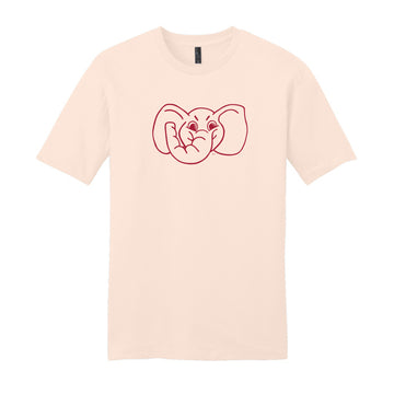 The Big Al Head Outline | Rosewater Pink Tee