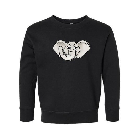 The Big Al Head | Toddler Black Sweatshirt
