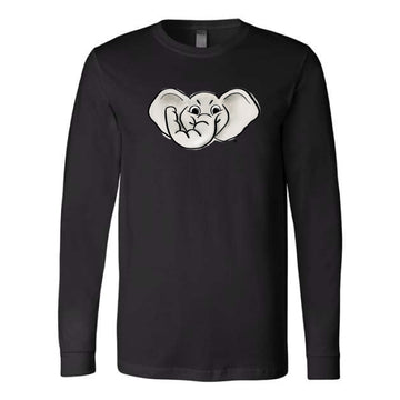 The Big Al Head | Black Long Sleeve Tee