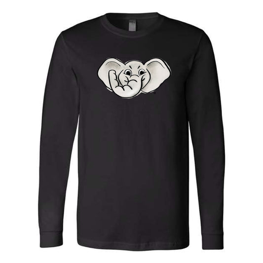 The Big Al Head | Black Long Sleeve Tee