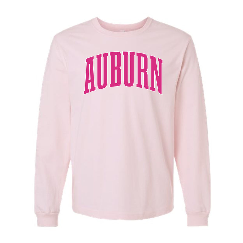 The Big Auburn Arch | Soft Pink Long Sleeve Tee