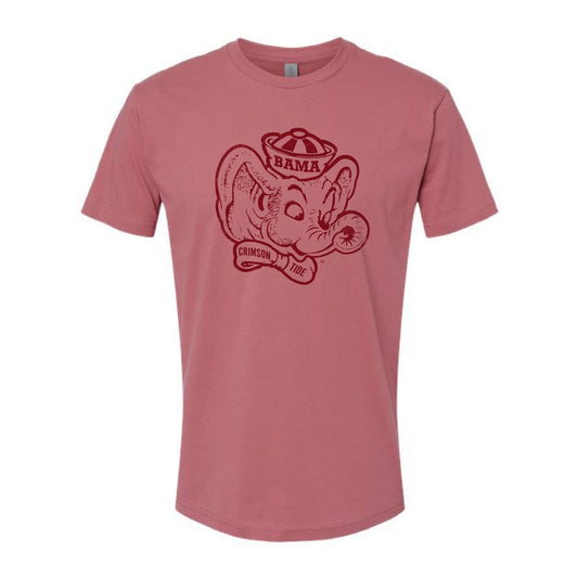 The Big Beanie Elephant Outline | Mauve Tee