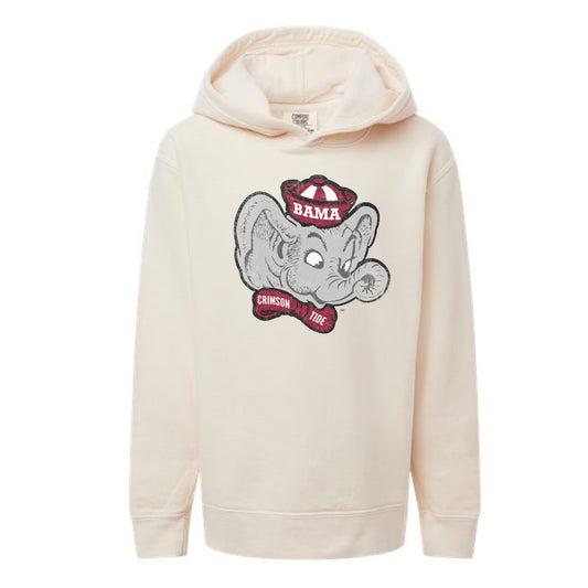 The Big Beanie Elephant | Youth Ivory Hoodie