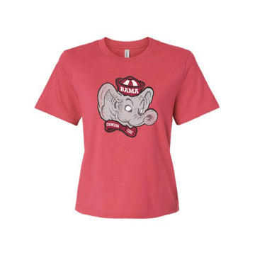 The Big Beanie Elephant | Vintage Red Tee