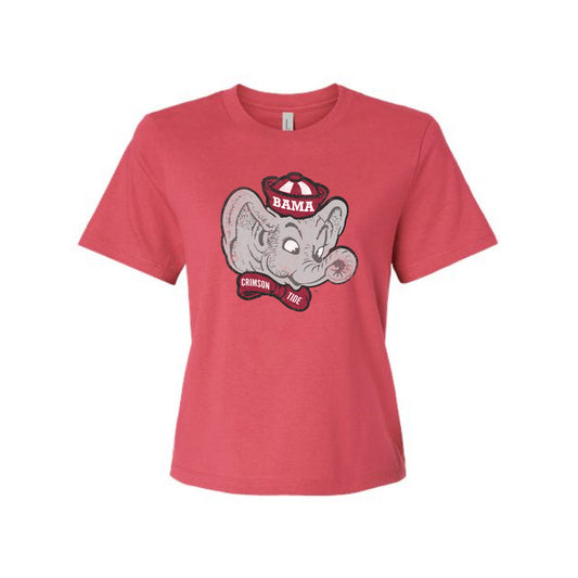 The Big Beanie Elephant | Vintage Red Tee