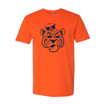 The Big Beanie Tiger Outline | Classic Orange Tee