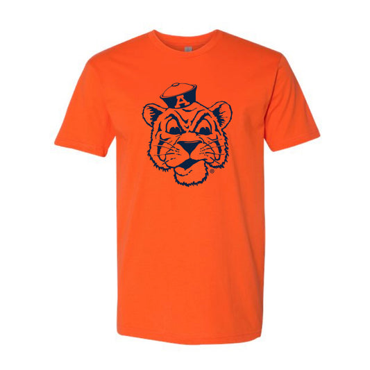 The Big Beanie Tiger Outline | Classic Orange Tee