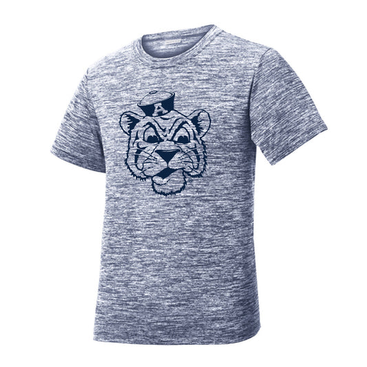 The Big Beanie Tiger Outline | Youth True Navy Electric	Tee
