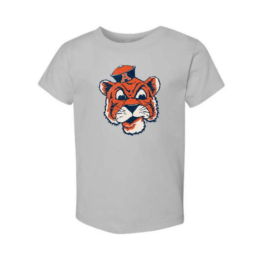 The Big Beanie Tiger | Toddler Solid Athletic Grey Tee