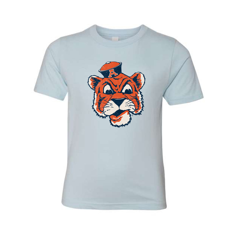 The Big Beanie Tiger | Youth Light Blue Tee