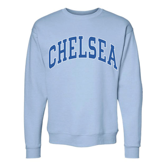 The Big Chelsea Arch | Adult Light Blue Long Sleeve Tee