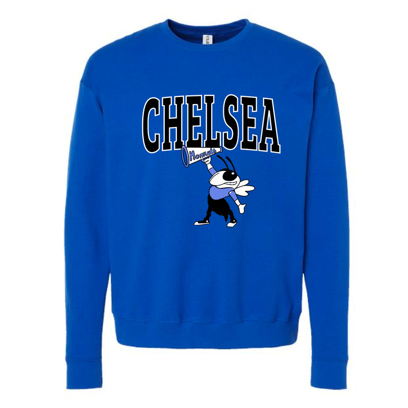 The Big Chelsea Hornet | Royal Oversized Crewneck Sweatshirt