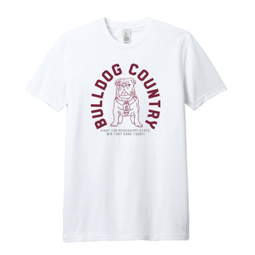 The Bulldog Country Arch | White Tee