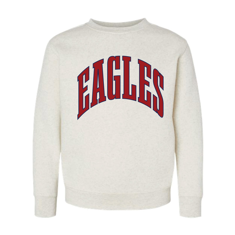 The Big Eagles Arch | Youth Natural Crewneck Sweatshirt