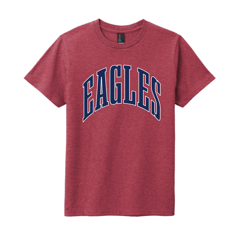 The Big Eagles Arch | Youth Heathered Cardinal Tee