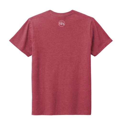 The Big Eagles Arch | Adult Heathered Cardinal Tee