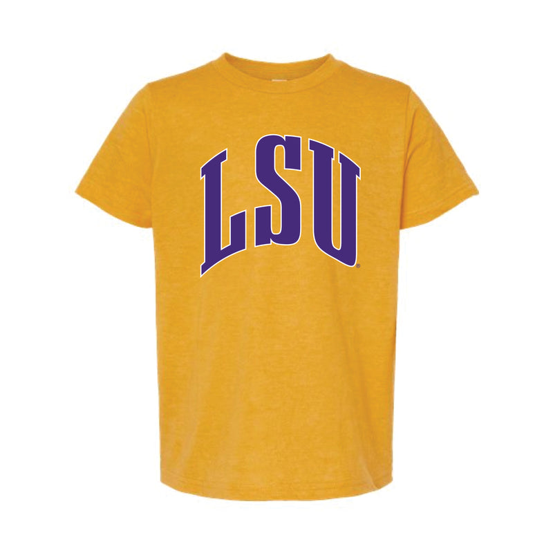 The Big LSU Arch | Youth Heather Mellow Yellow Tee