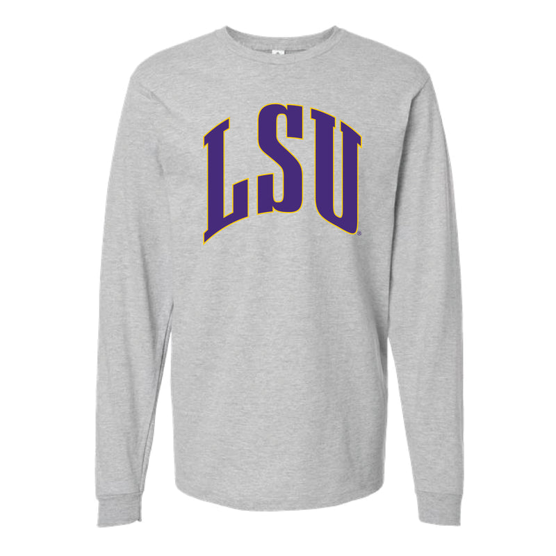 The Big LSU Arch | Heather Grey Long Sleeve