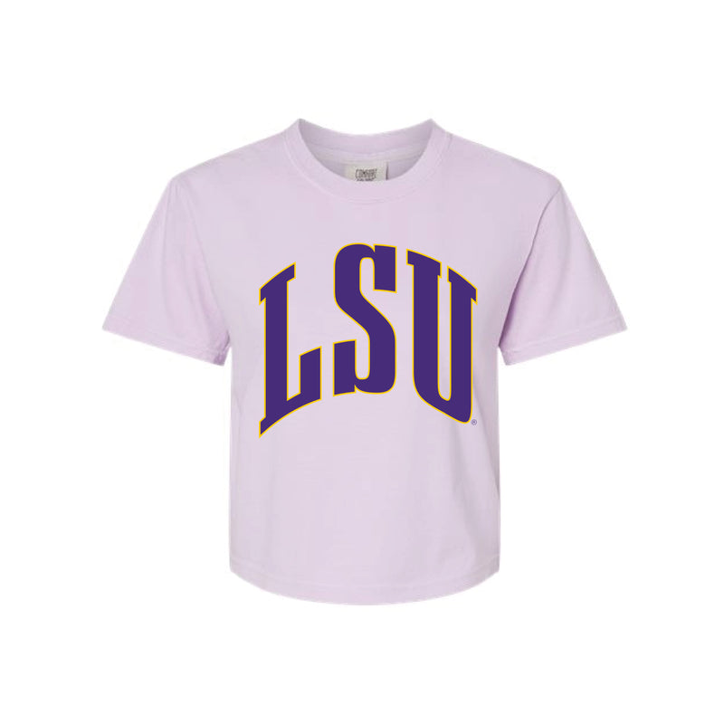 The Big LSU Arch | Orchid Boxy Tee