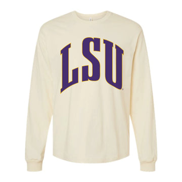 The Big LSU Arch | Natural Long Sleeve
