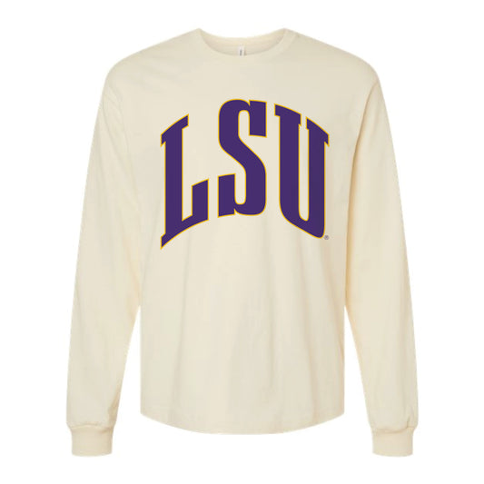 The Big LSU Arch | Natural Long Sleeve