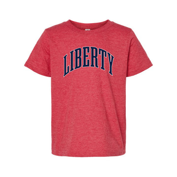 The Big Liberty Arch | Youth Heather Red Tee