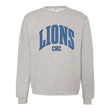 The Big Lions Arch | Adult Grey Heather Crewneck Sweatshirt