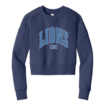 The Big Lions Arch | Adult Tanzanite Cropped Crew