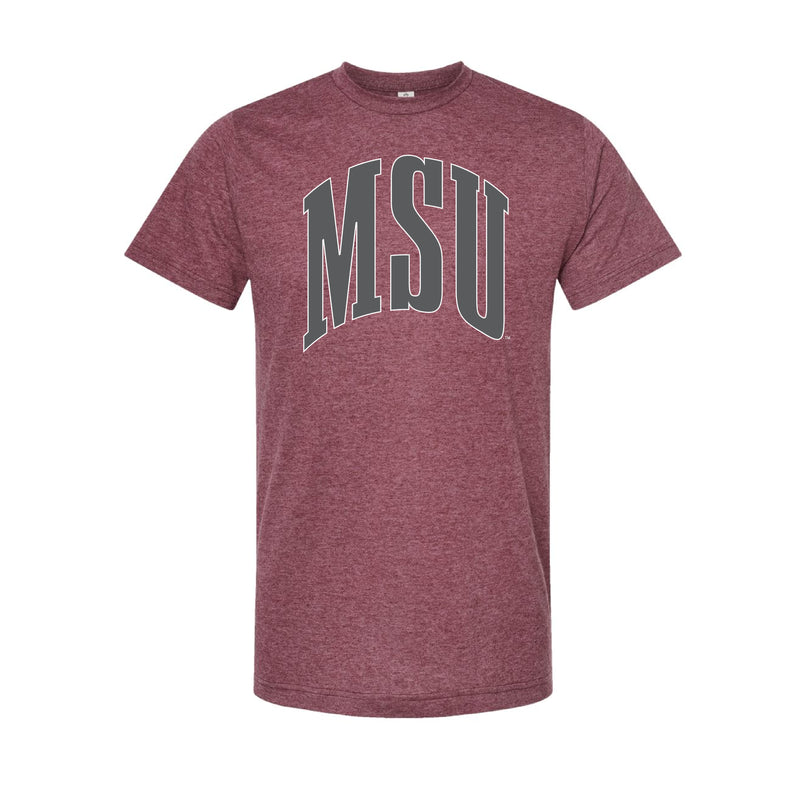 The Big MSU Arch | Heather Burgundy Tee