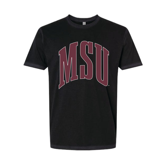 The Big MSU Arch | Washed Black Tee
