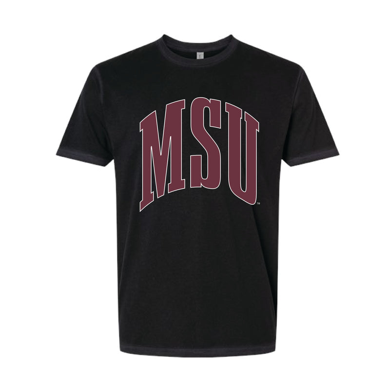 The Big MSU Arch | Washed Black Tee