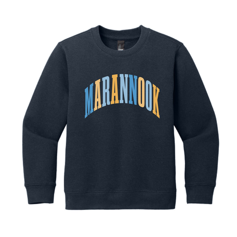 The Big Marannook Arch | New Navy Youth Crewneck Sweatshirt