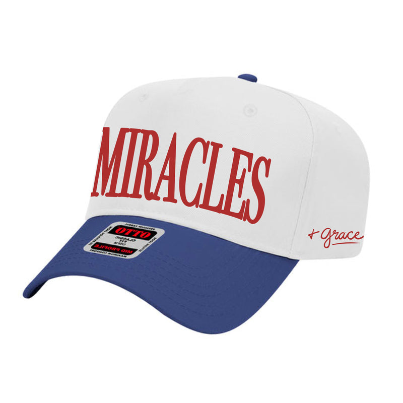 The Big Miracles & Grace | Embroidered Royal/White Baseball Cap