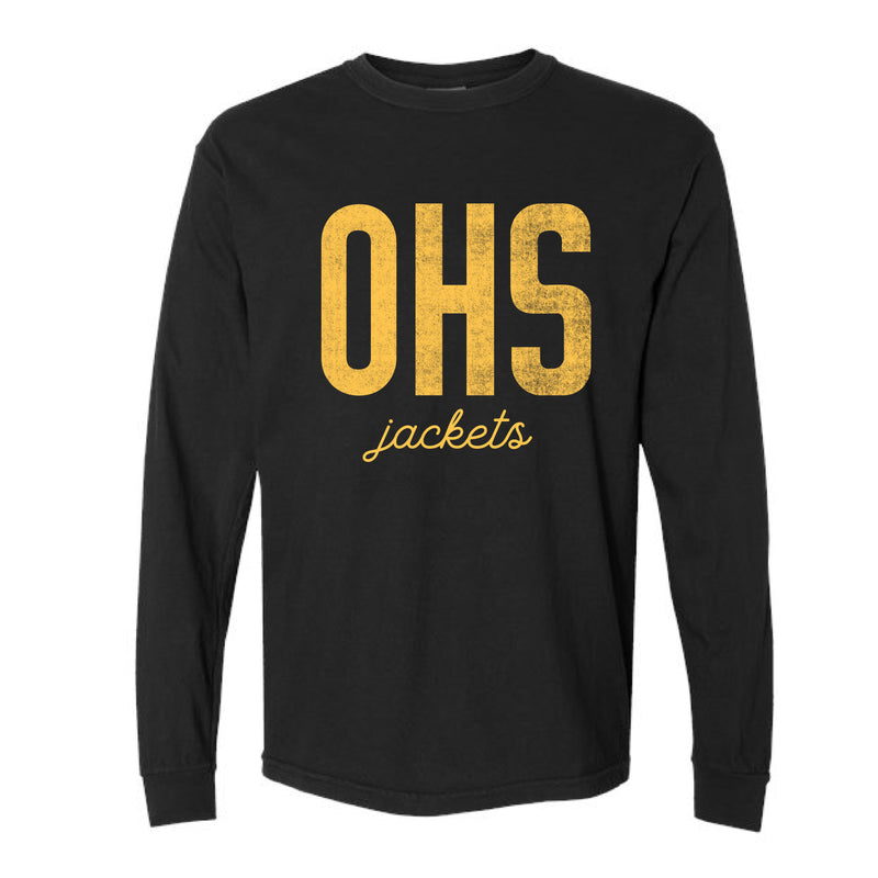 The Big OHS Jackets | Black Long Sleeve Tee