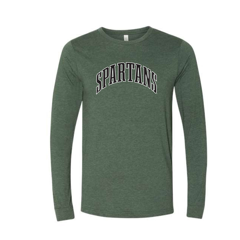 The Big Spartans Arch | Heather Forest Long Sleeve