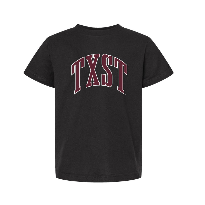 The Big TXST Arch | Youth Black Tee