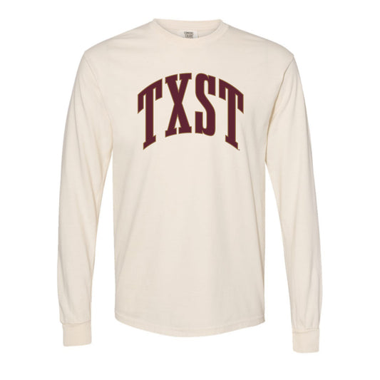 The Big TXST Arch | Ivory Long Sleeve