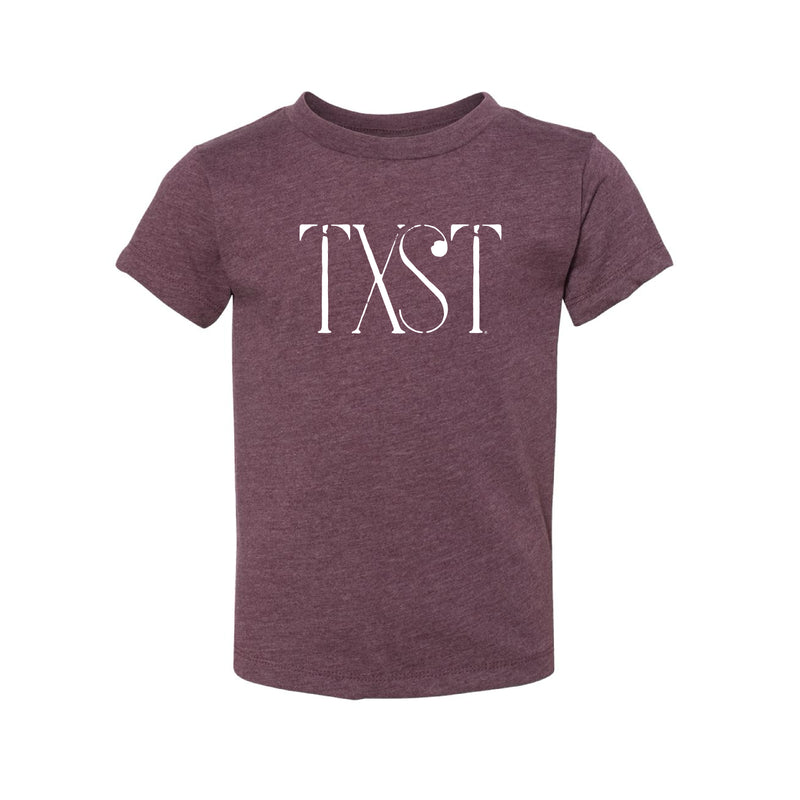 The Big TXST | Toddler Heather Maroon Tee